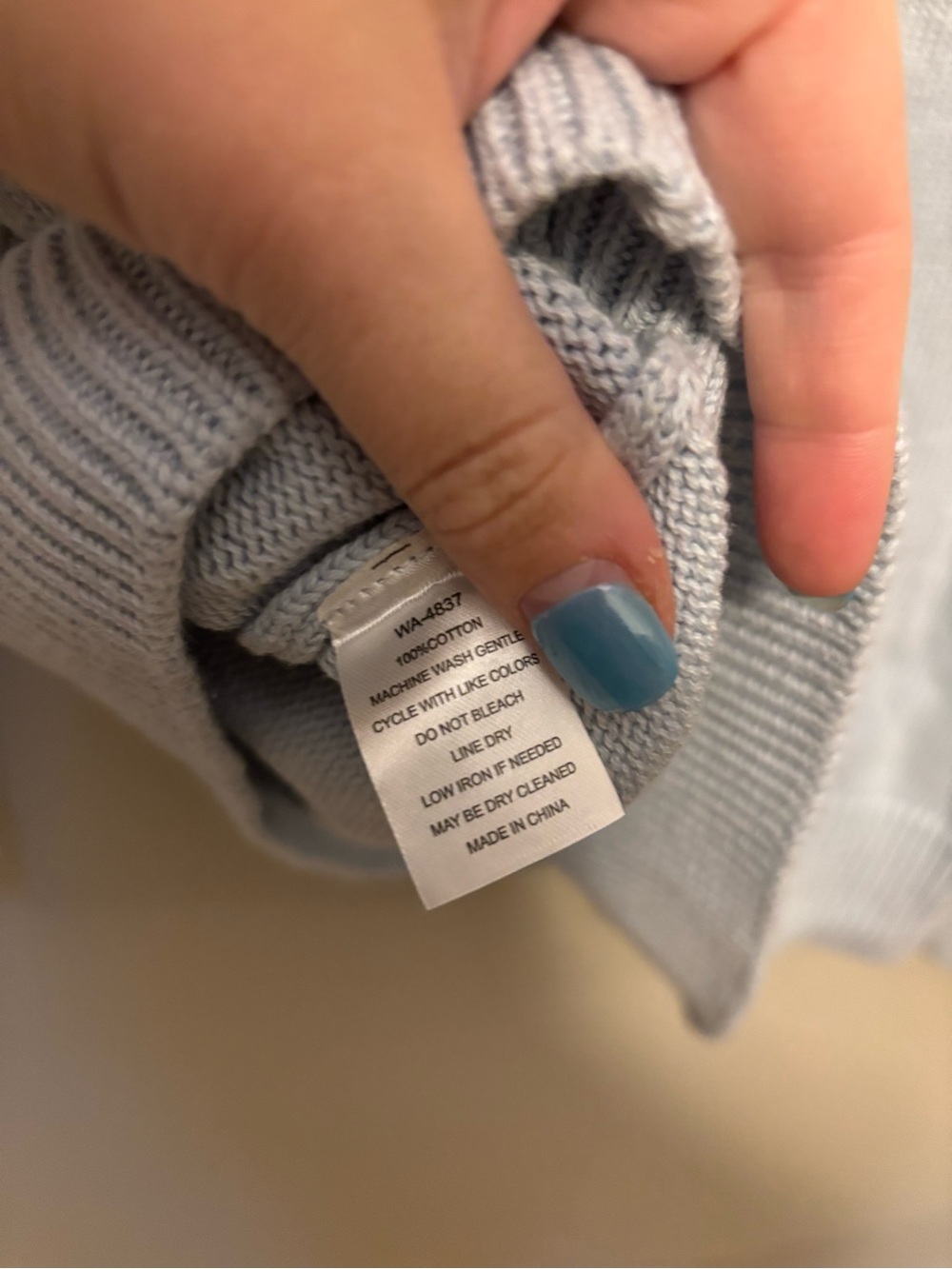 Kiel James Patrick Hydrangea Light Blue Embroidered Sweater M with initials HEB - Picture 10 of 11